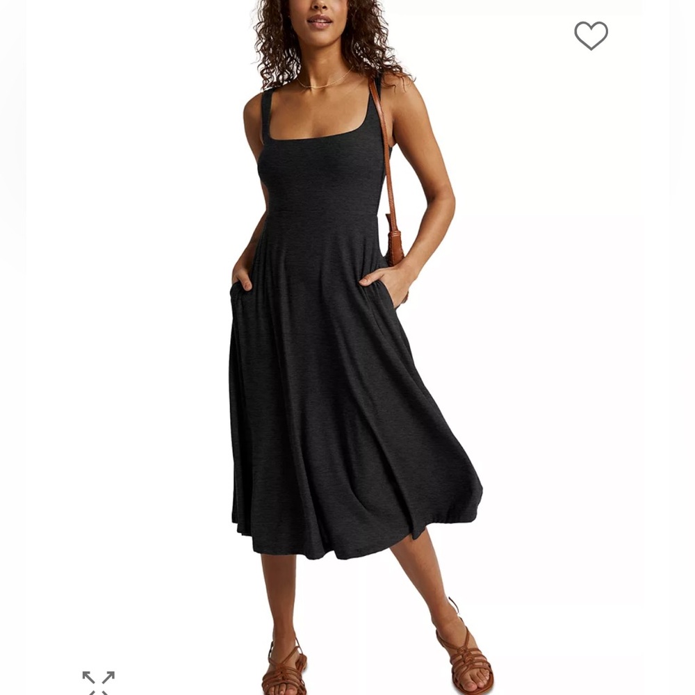 Black Midi Dress by Beyond Yoga